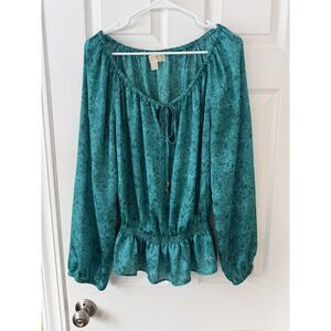 Michael Kors Size Large [Insert Color/Pattern] Scoop Neck Blouse - EUC